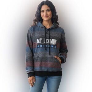 Burnside Multicolor Striped Hoodie Sweater